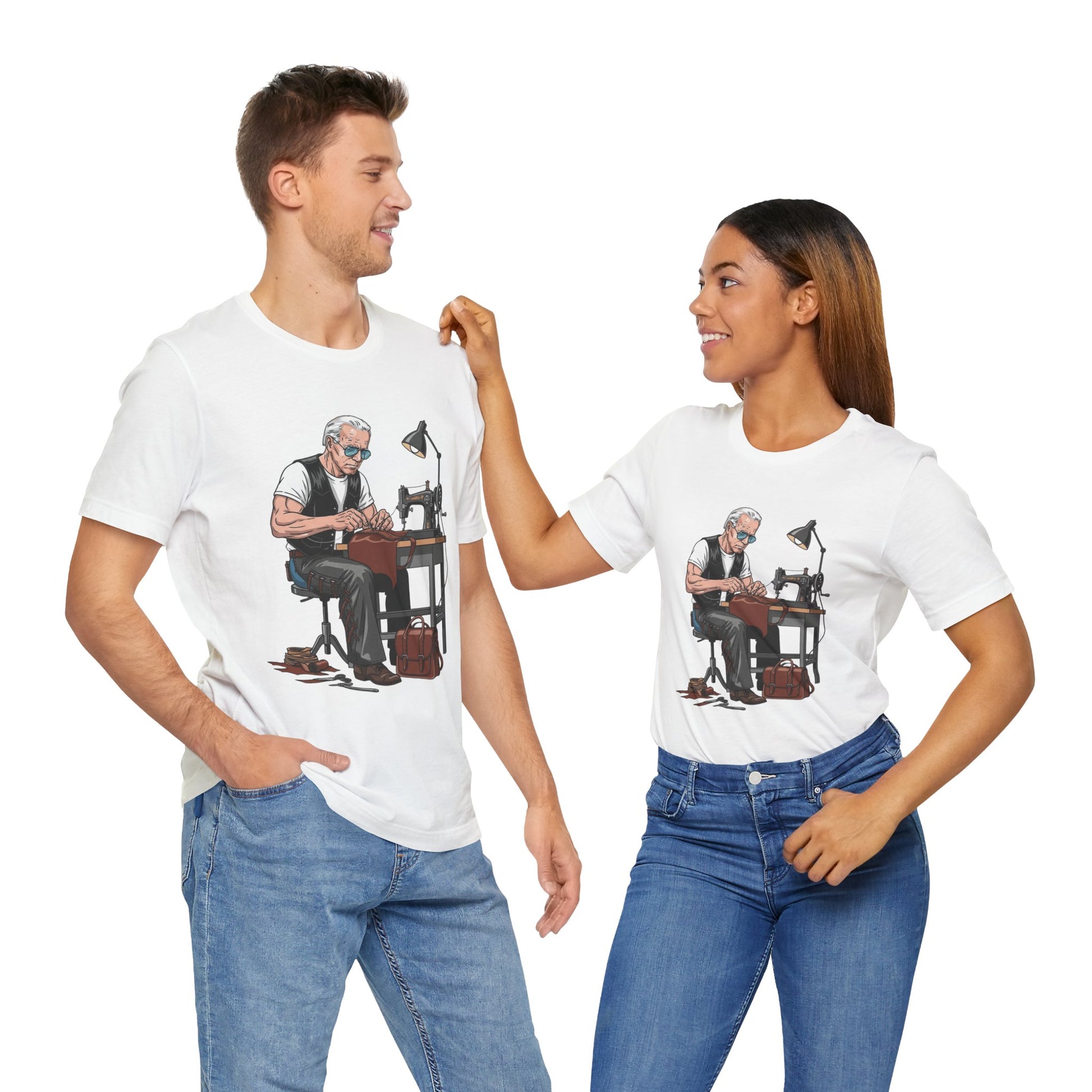 Craftsman Tee for Makers - Perfect Father's Day Gift for Sewing Enthusiasts and Artisan Apparel - ArtOm_farm™ LEATHER