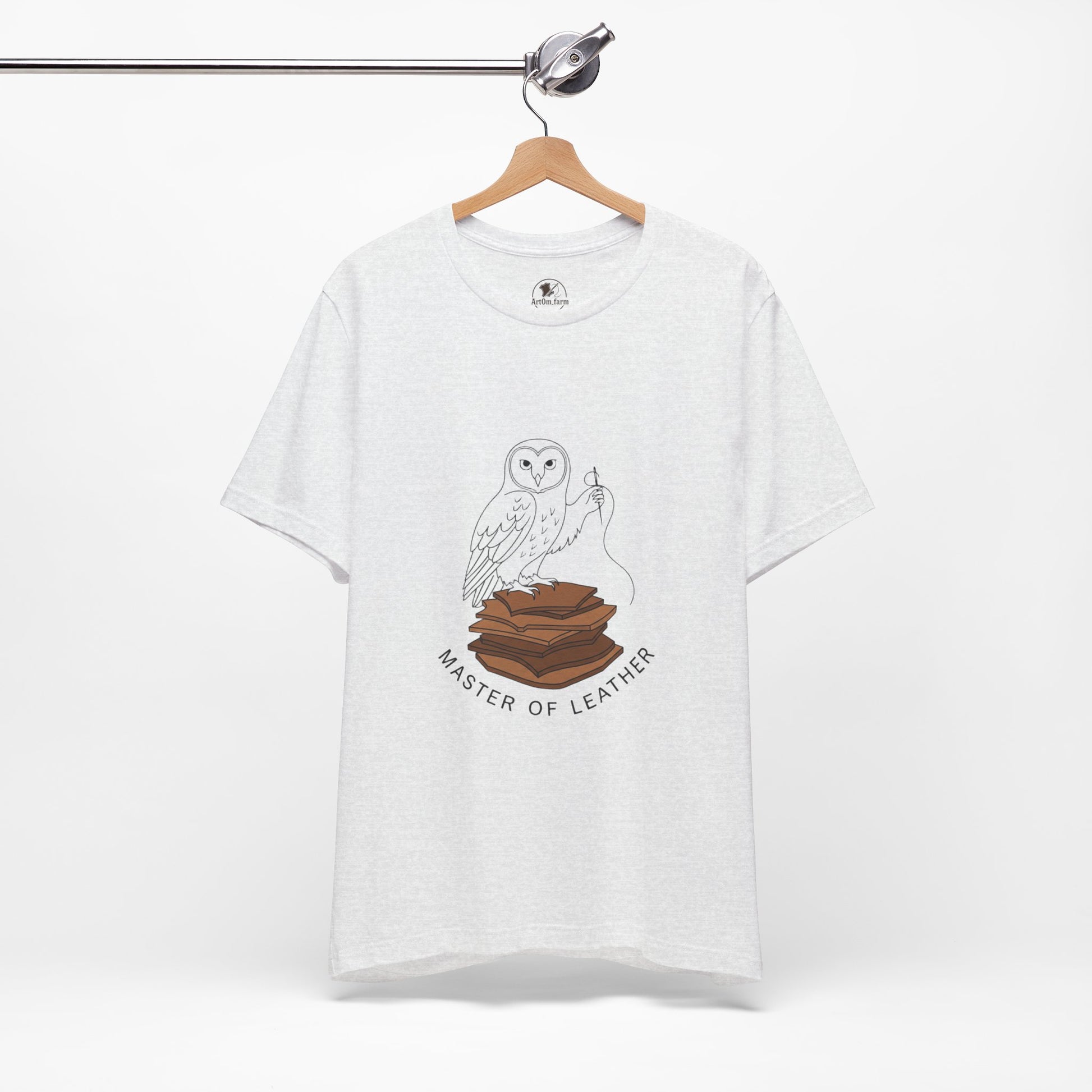 Master of Leather Tee - Ideal for Craftsmen, Creative Gifts, Casual Wear, and Artistic Celebrations - ArtOm_farm™ LEATHER