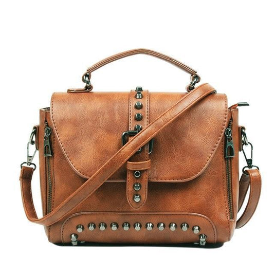 Women Vintage Leather Handbags - Chic Crossbody Design - ArtOm_farm™ LEATHER 