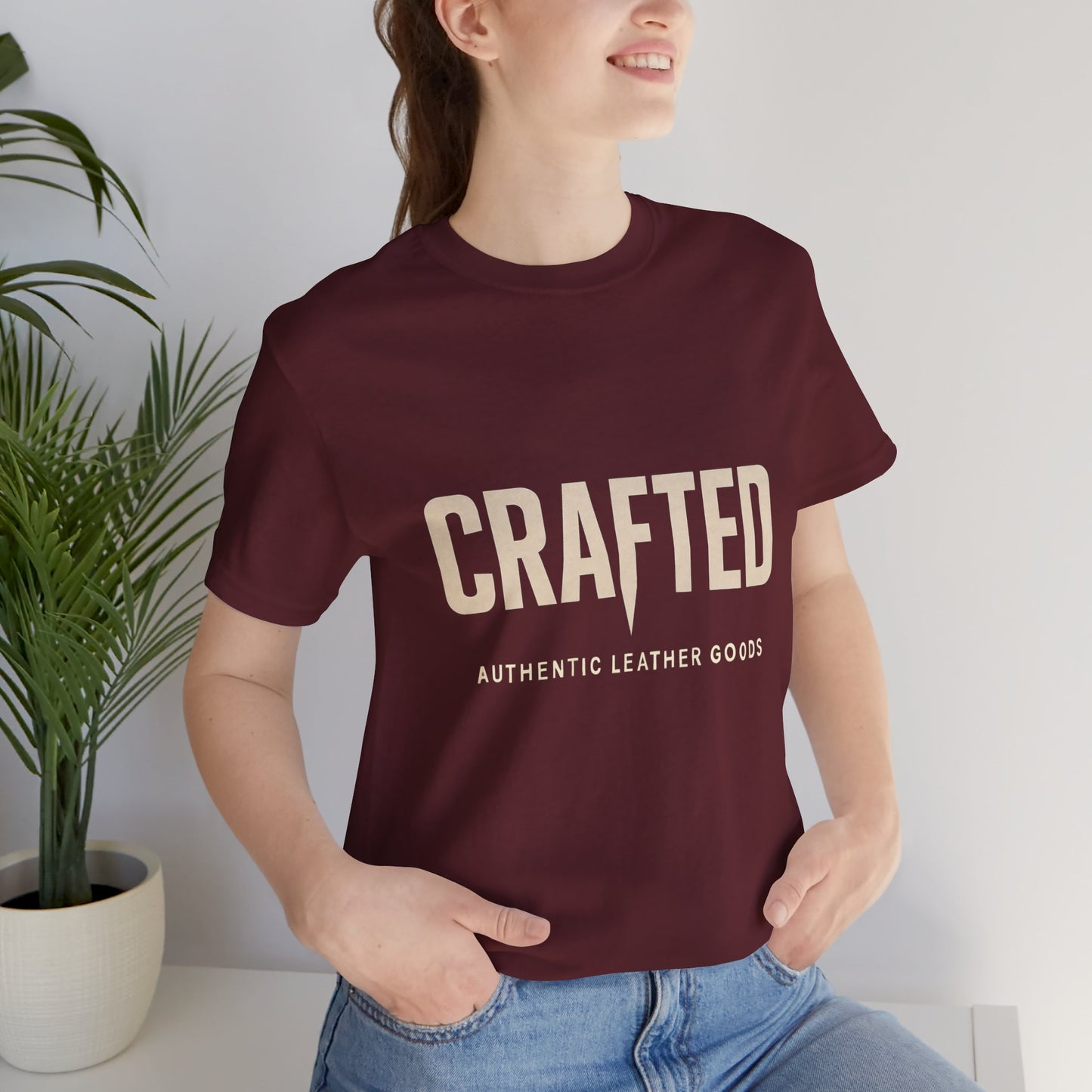Crafted Leather Goods Tee - Unisex Casual Shirt, Vintage Style Cozy Everyday Wear, Perfect Gift for Him