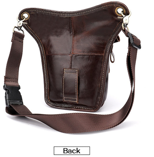 Vintage Leather Crossbody Bag - Timeless Style and Durability - ArtOm_farm™ LEATHER 