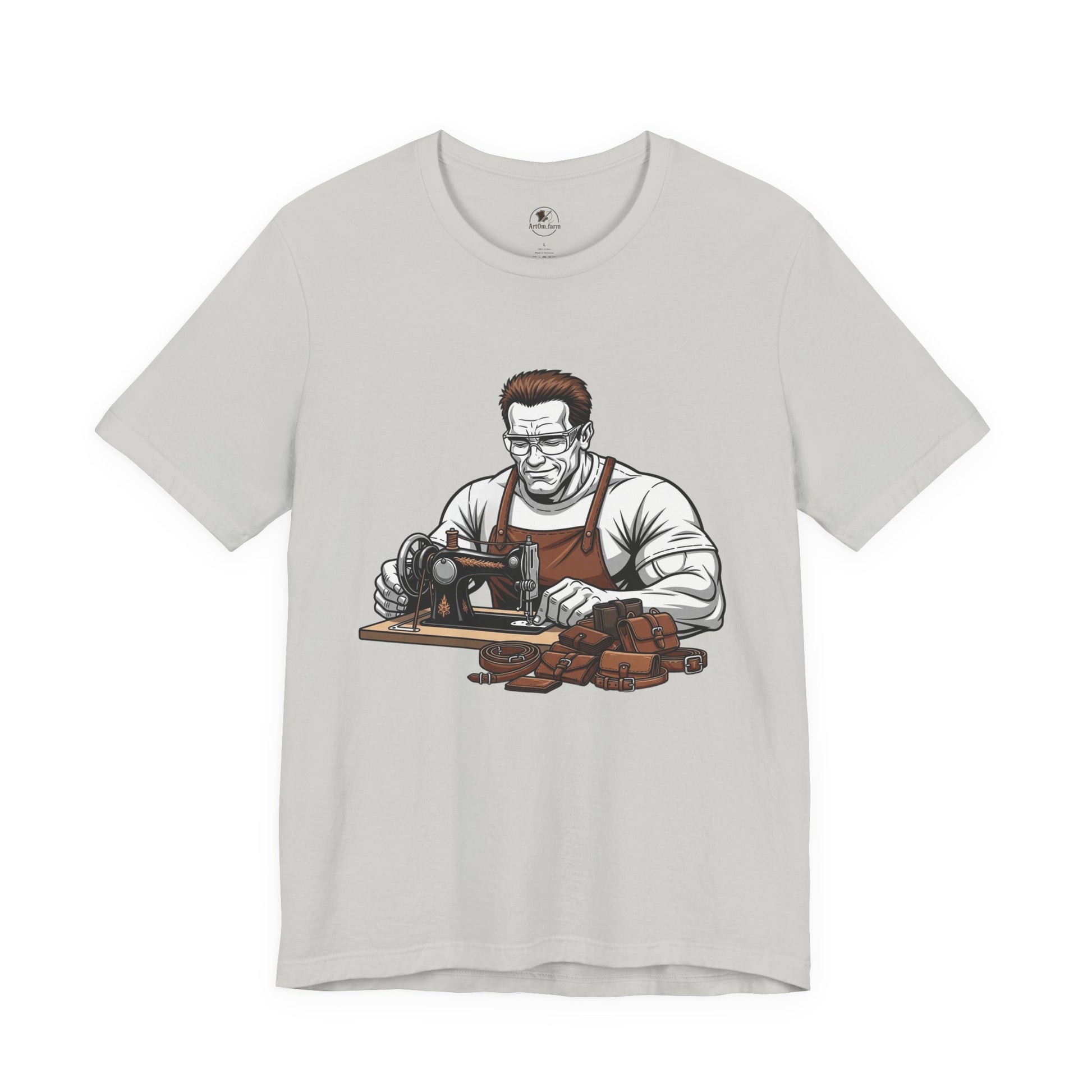 Crafty Masculine Tee - Unique Humor Shirt for Father's Day, Unisex Graphic Tee, Artisan Style Apparel - ArtOm_farm™ LEATHER 