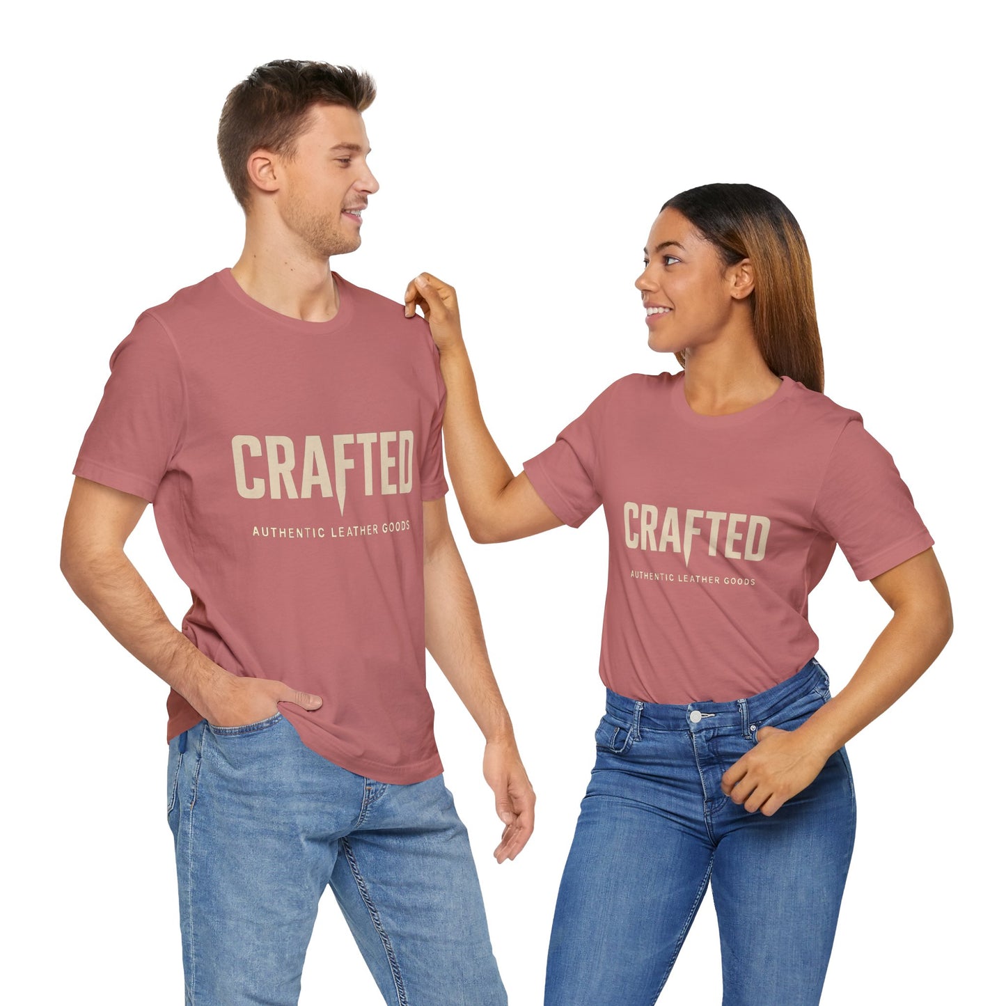 Crafted Leather Goods Tee - Unisex Casual Shirt, Vintage Style Cozy Everyday Wear, Perfect Gift for Him - ArtOm_farm™ LEATHER