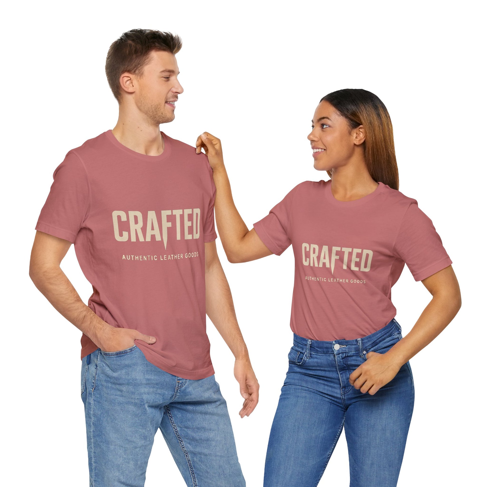 Crafted Leather Goods Tee - Unisex Casual Shirt, Vintage Style Cozy Everyday Wear, Perfect Gift for Him - ArtOm_farm™ LEATHER