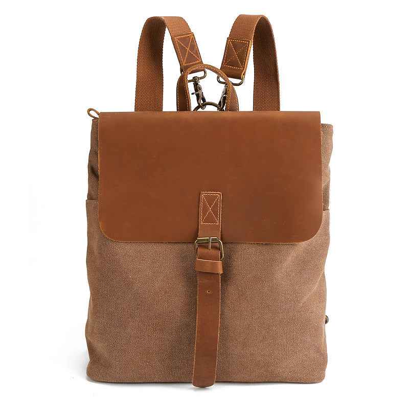 Retro Crazy Horse Leather Backpack for Timeless Style and Durability - ArtOm_farm™ LEATHER