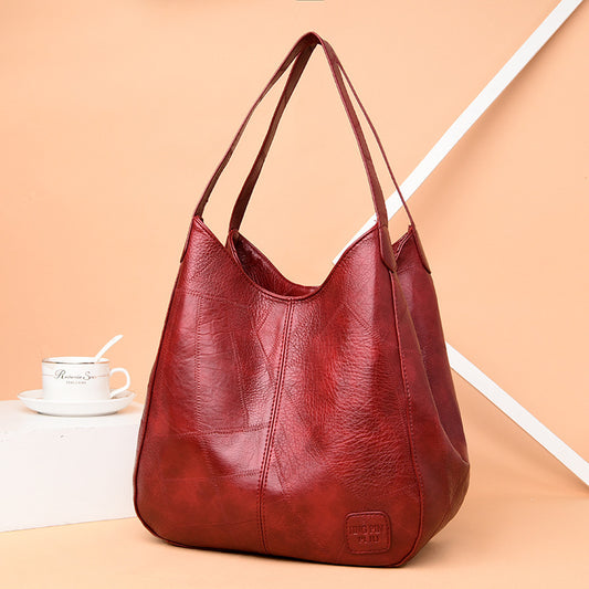 Vintage Leather Shoulder Bag - Soft and Stylish Handcrafted Accessory - ArtOm_farm™ LEATHER 