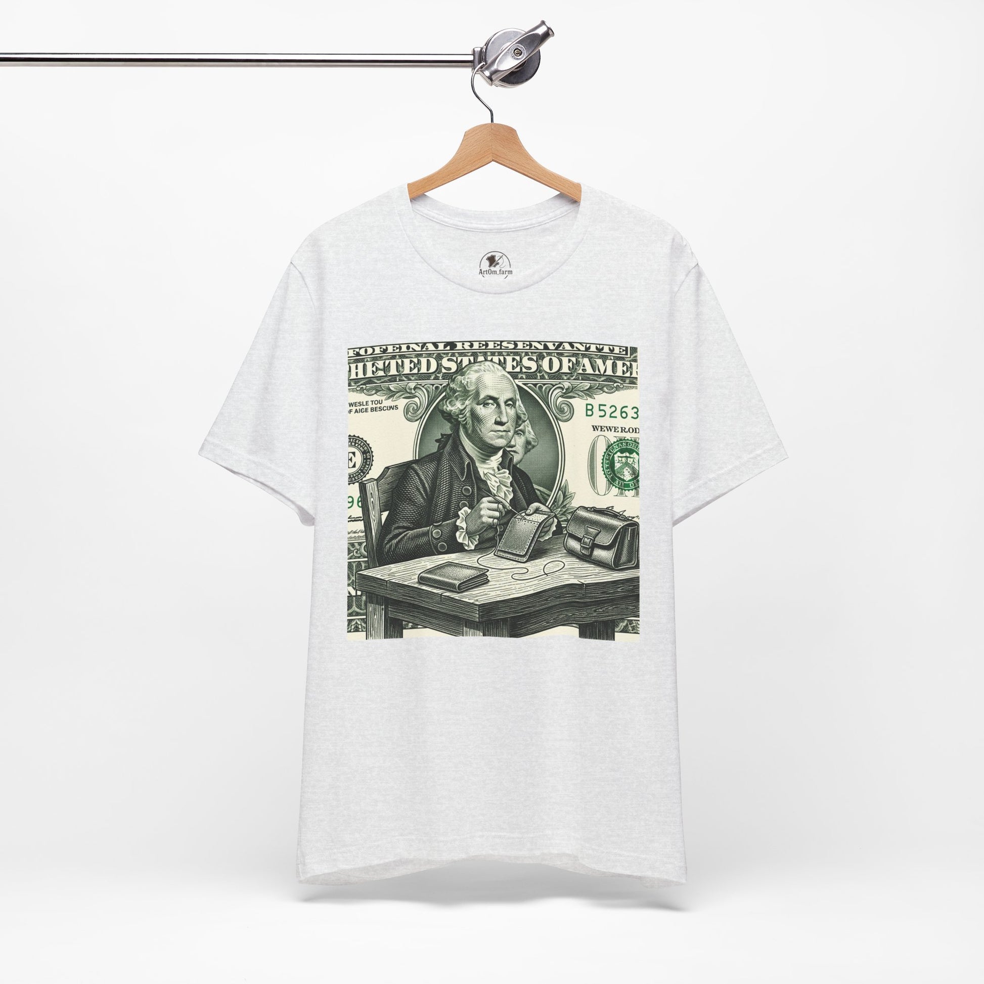 Alexander Hamilton Graphic Tee - Unisex Jersey Shirt for History Lovers, Vintage Style Casual Wear, Great Benjamin Franklin Graphic Tee Gift - ArtOm_farm™ LEATHER 