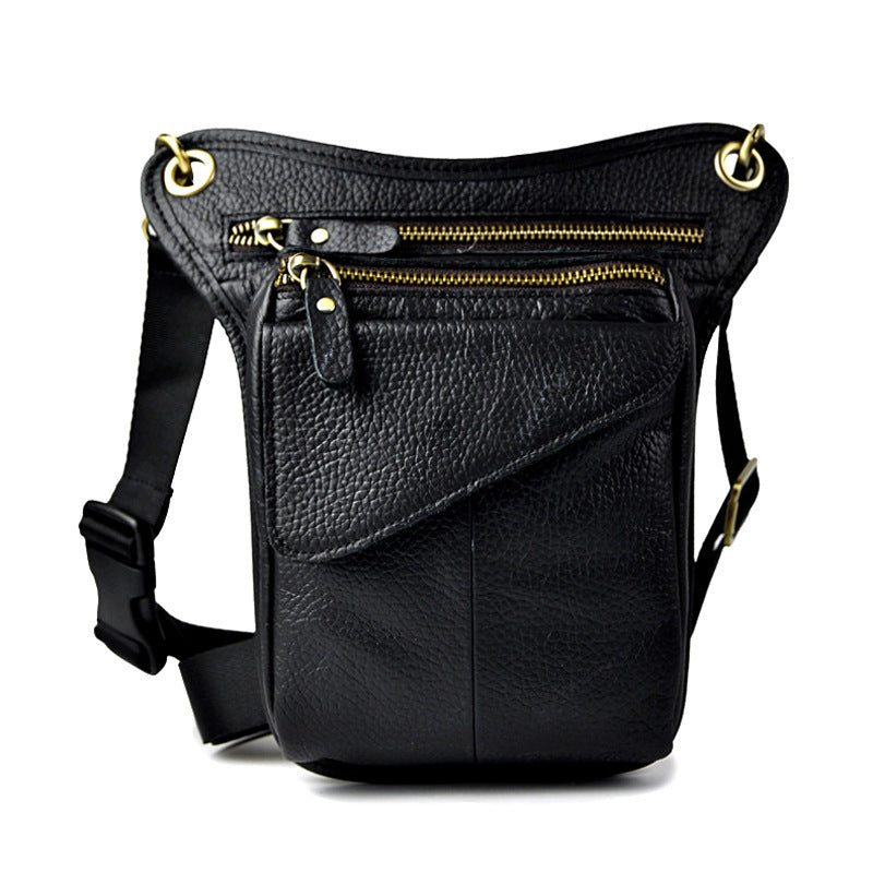 Crazy Horse Skin Men's Fanny Pack for Style and Functionality - ArtOm_farm™ LEATHER