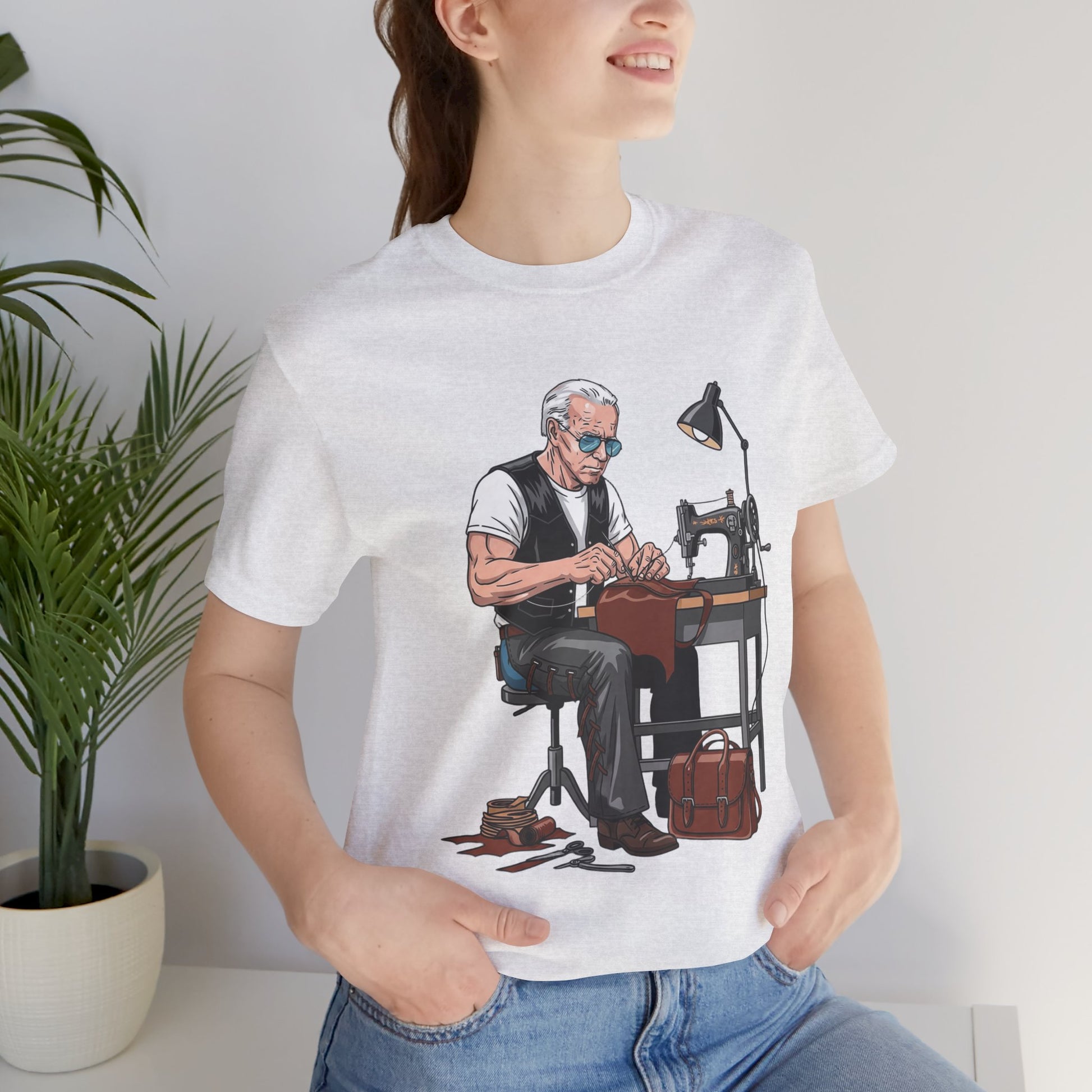 Craftsman Tee for Makers - Perfect Father's Day Gift for Sewing Enthusiasts and Artisan Apparel - ArtOm_farm™ LEATHER 