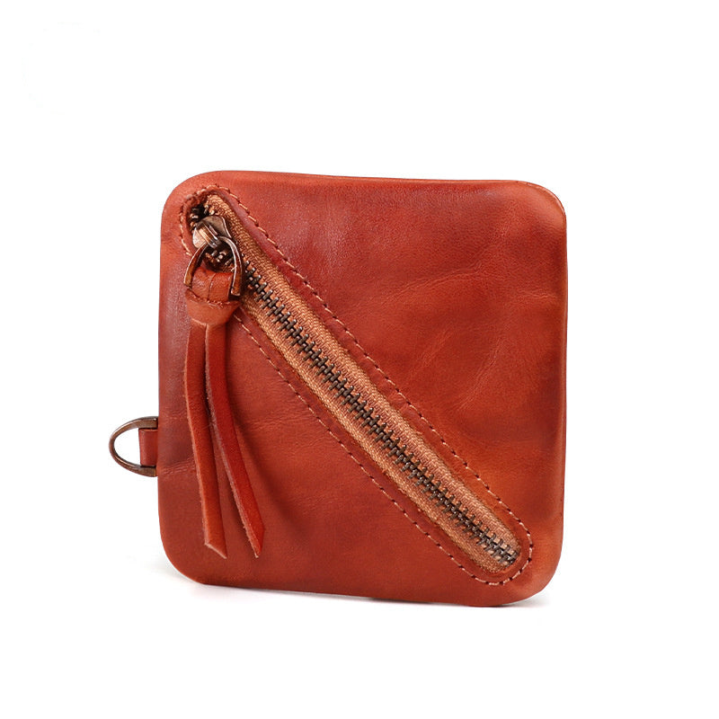 Vintage Leather Wallet - Handmade Artisan Craftsmanship - ArtOm_farm™ LEATHER 