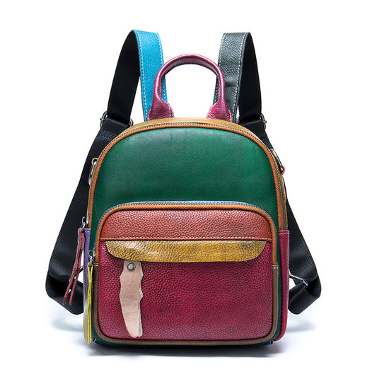 Vintage Leather Backpack - Timeless Style and Durability - ArtOm_farm™ LEATHER 