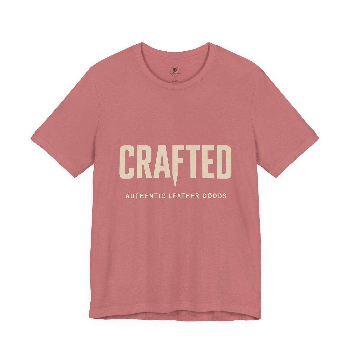 Crafted Leather Goods Tee - Unisex Casual Shirt, Vintage Style Cozy Everyday Wear, Perfect Gift for Him - ArtOm_farm™ LEATHER