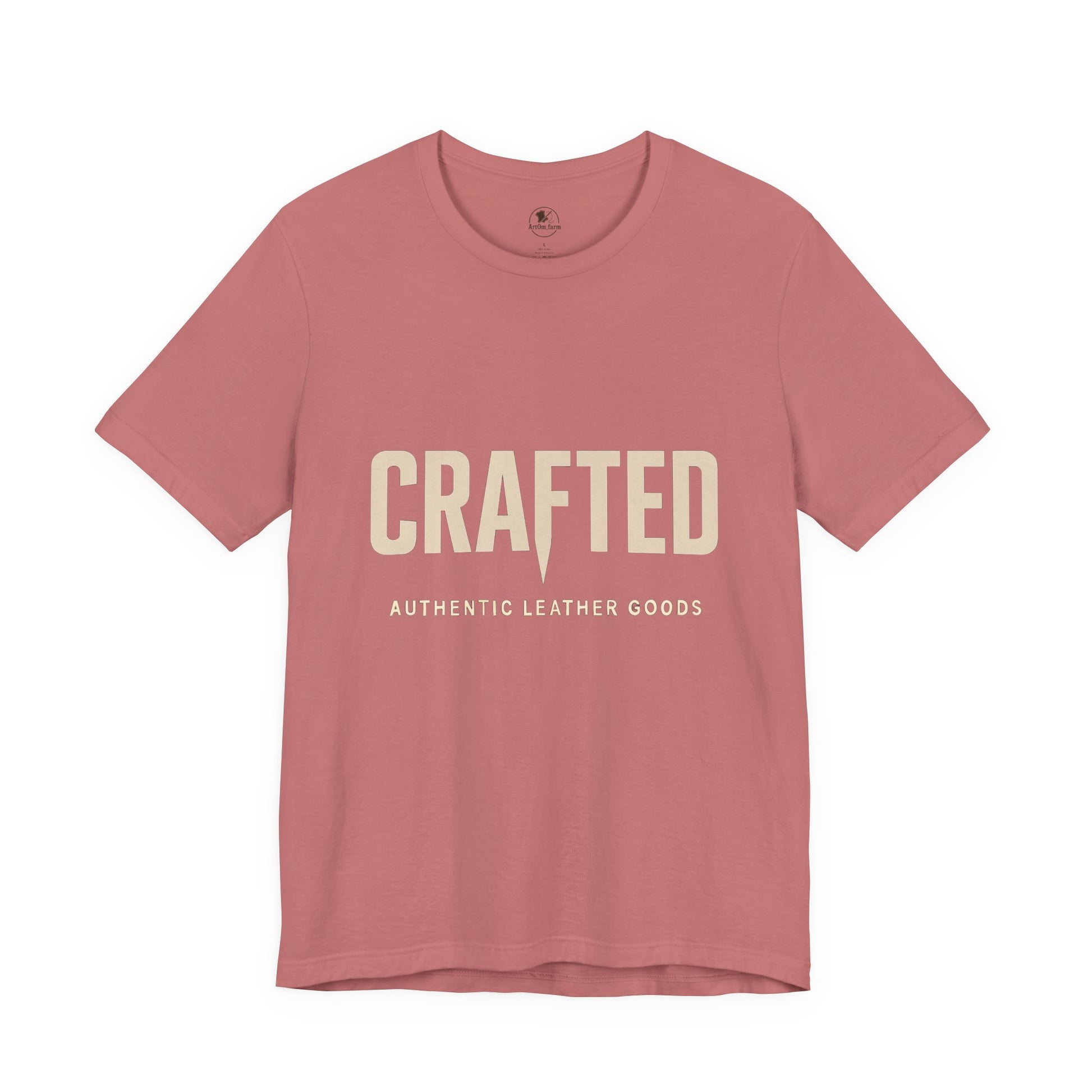 Crafted Leather Goods Tee - Unisex Casual Shirt, Vintage Style Cozy Everyday Wear, Perfect Gift for Him - ArtOm_farm™ LEATHER