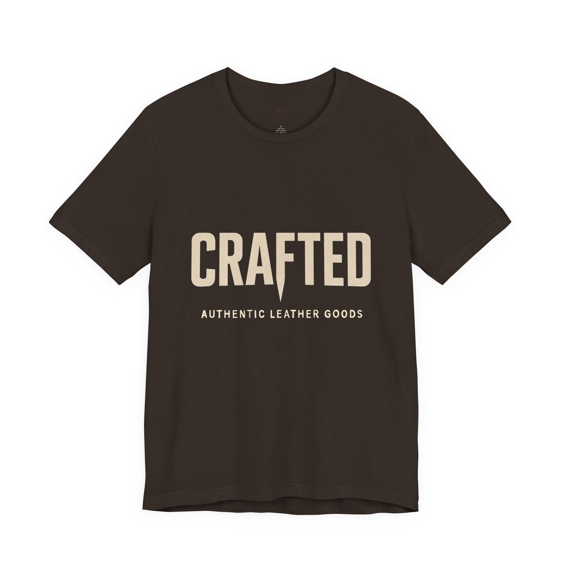 Crafted Leather Goods Tee - Unisex Casual Shirt, Vintage Style Cozy Everyday Wear, Perfect Gift for Him - ArtOm_farm™ LEATHER