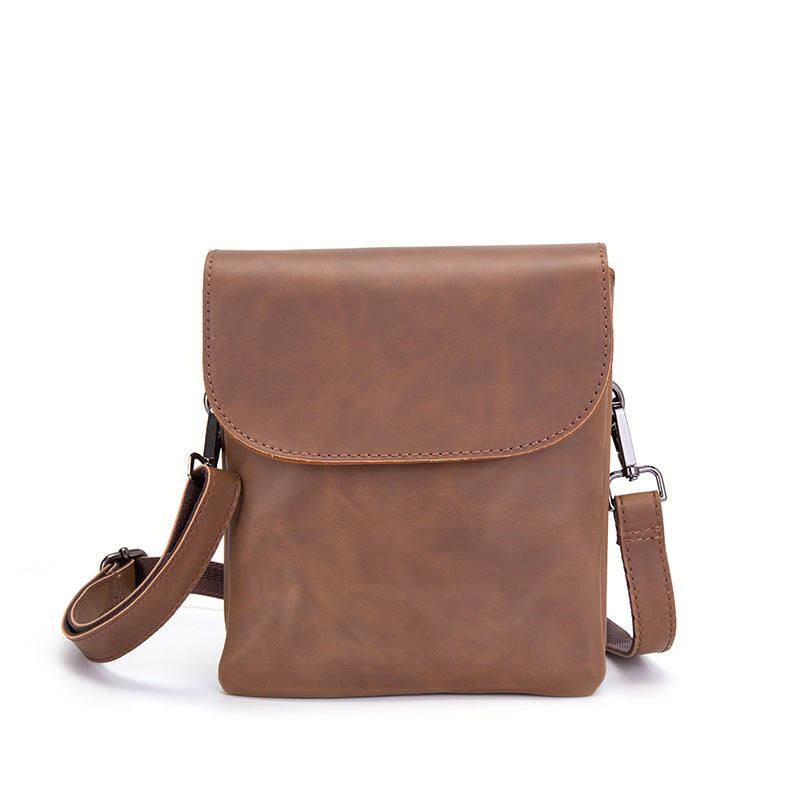 Double-layer Leather Men's Bag - Crazy Horse Leather Design - ArtOm_farm™ LEATHER 