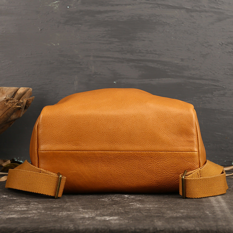 Women's Vintage Leather Backpack - Stylish Casual Backpack for Women - ArtOm_farm™ LEATHER 