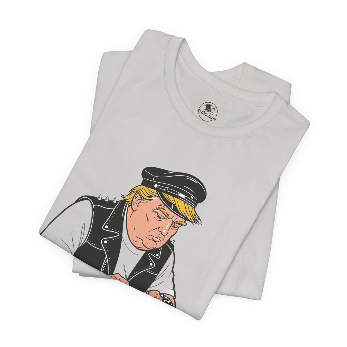 Funny Graphic Tee - Unisex Humorous Shirt for Casual Wear and Unique Gift for Him - ArtOm_farm™ LEATHER 