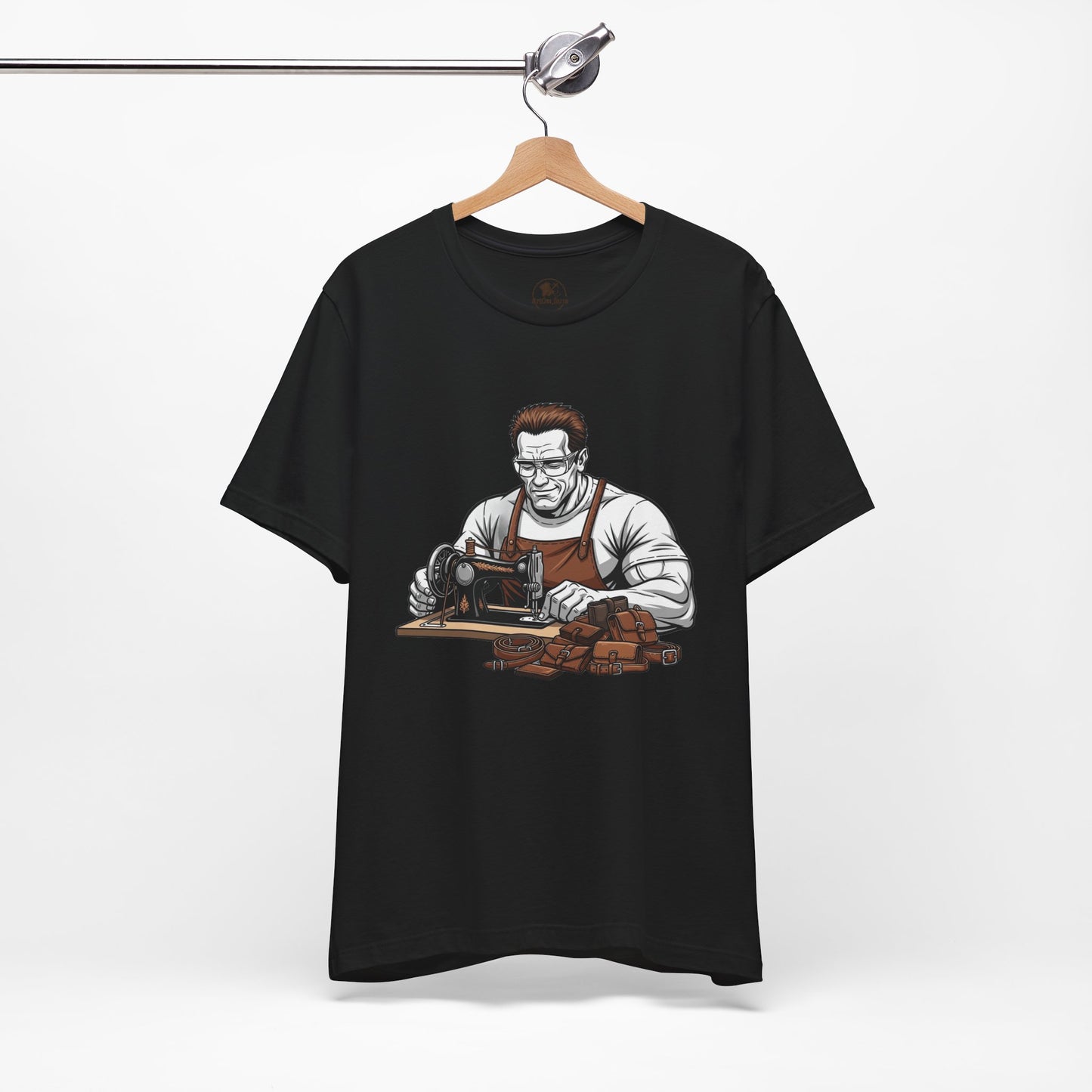 Crafty Masculine Tee - Unique Humor Shirt for Father's Day, Unisex Graphic Tee, Artisan Style Apparel - ArtOm_farm™ LEATHER 