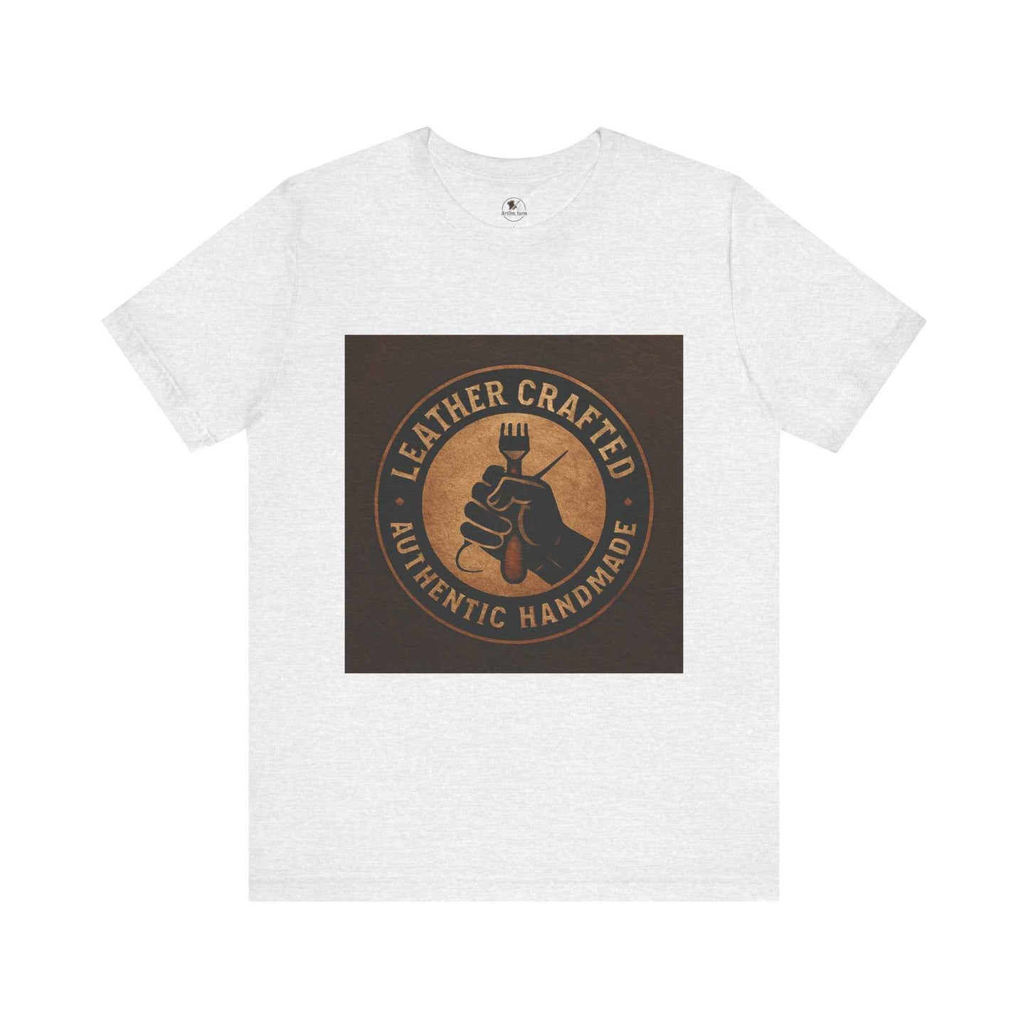 Leather Crafted Unisex Tee - Authentic Handmade Shirt for Casual Wear and Unique Artisan Gift