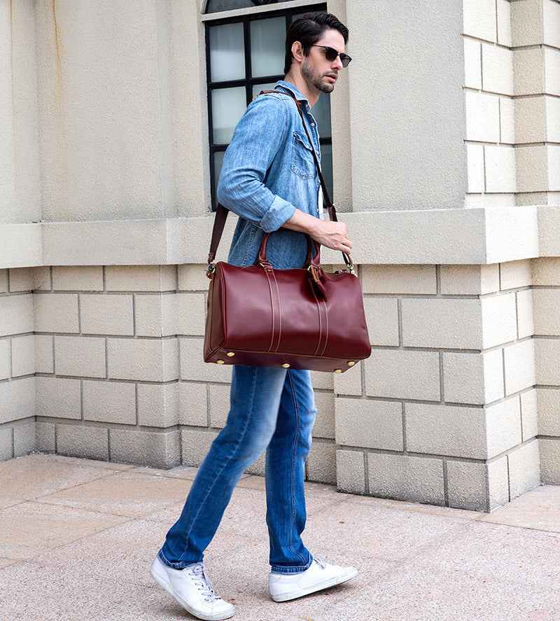 Crazy Horse Leather Tote Bag - ArtOm_farm™ LEATHER