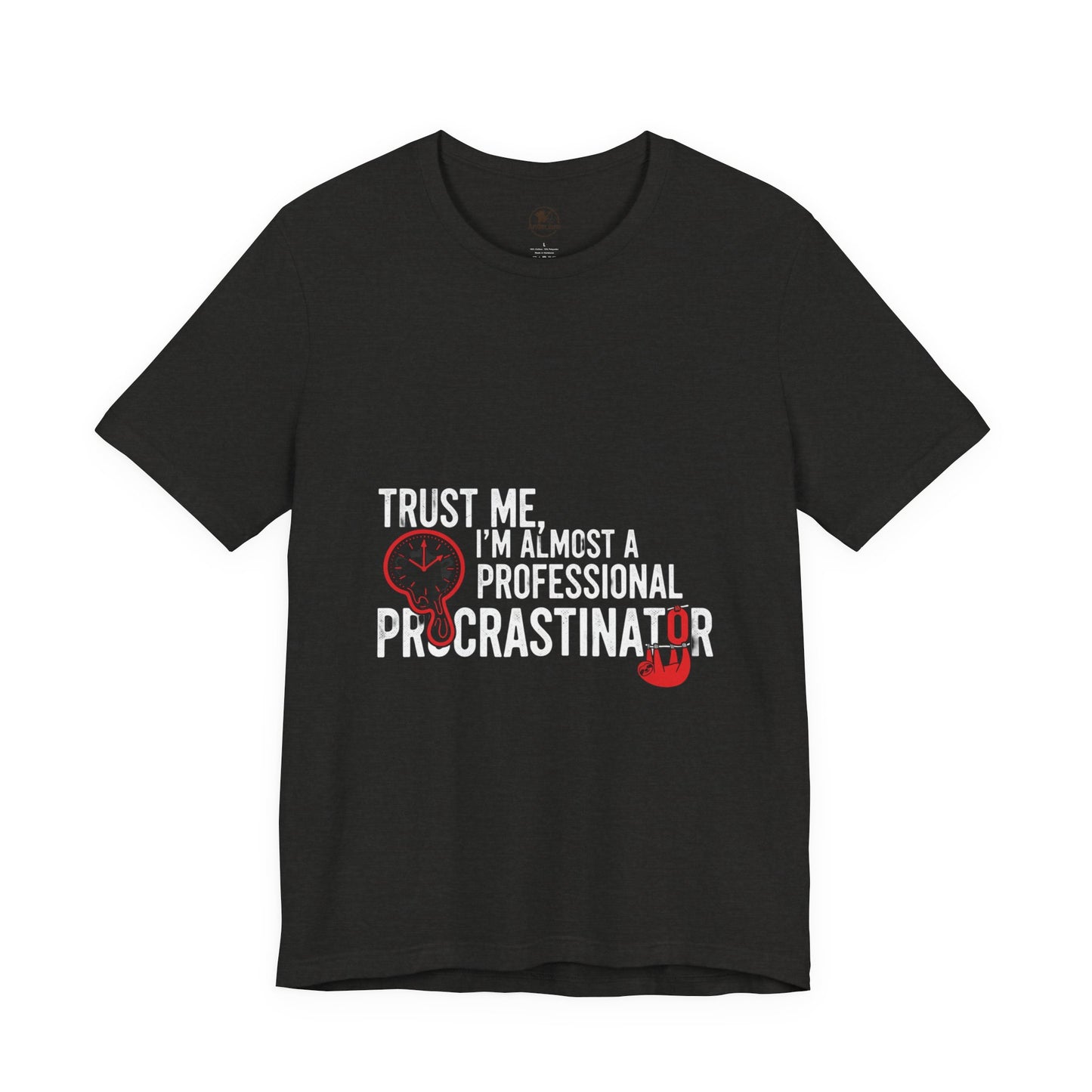 Funny Procrastinator T-Shirt | Humorous Gift for Students | Casual Unisex Graphic Tee - ArtOm_farm™ LEATHER