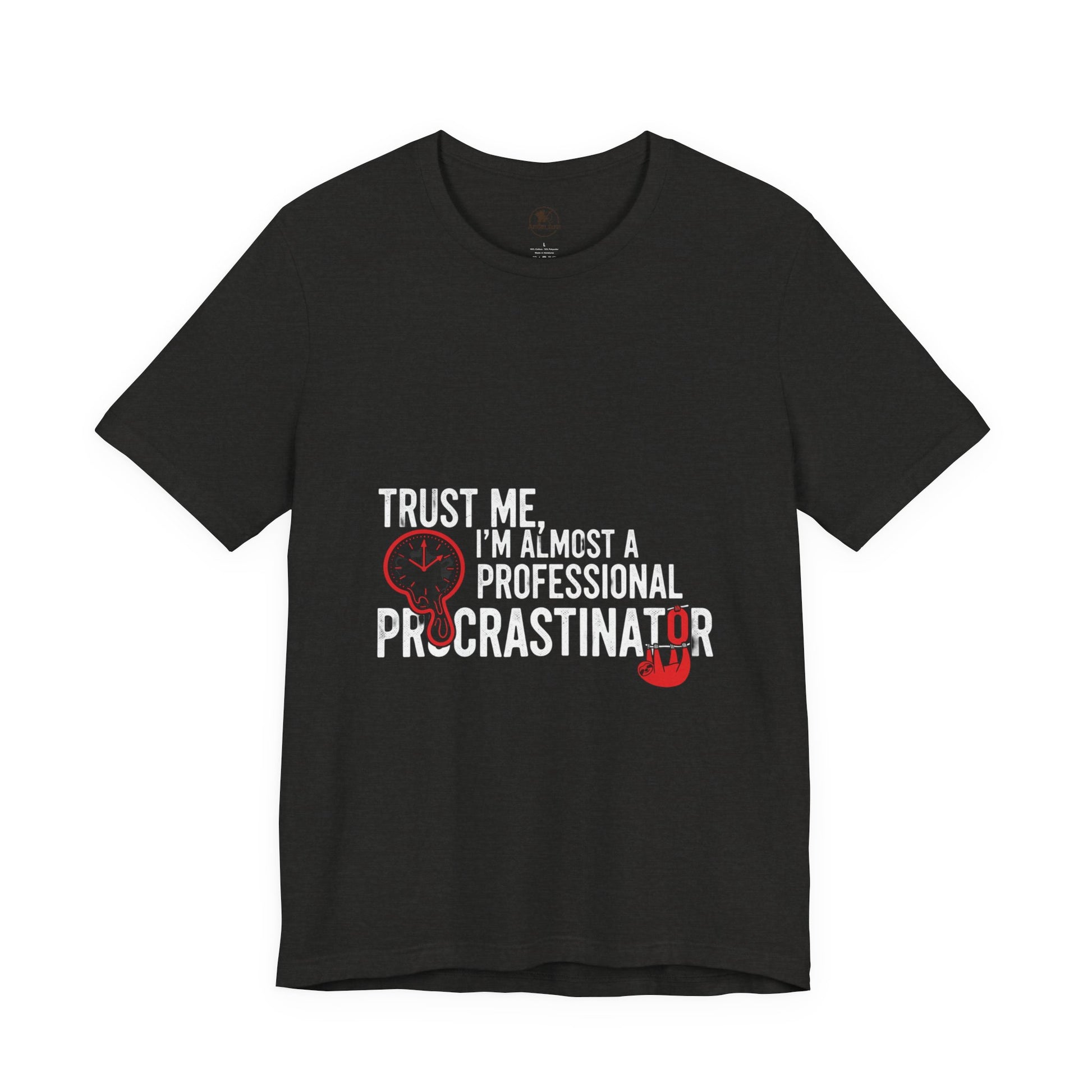 Funny Procrastinator T-Shirt | Humorous Gift for Students | Casual Unisex Graphic Tee - ArtOm_farm™ LEATHER