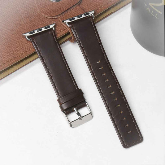 Vintage Leather Watch Strap - Crazy Horse Design for Timeless Style - ArtOm_farm™ LEATHER