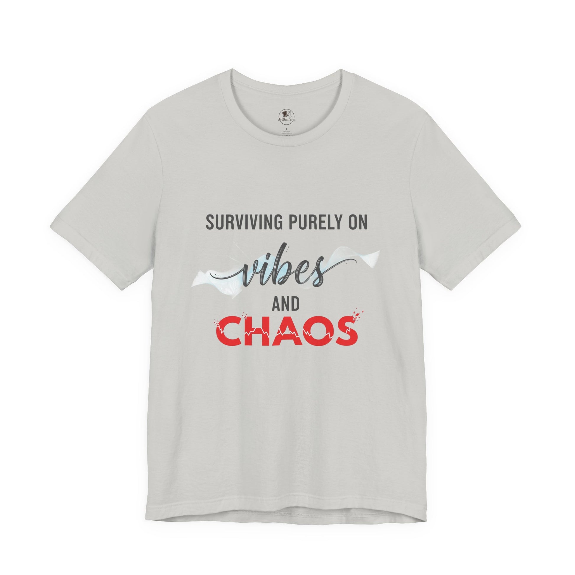 Vibes Chaos Tee - Unisex Jersey Short Sleeve Graphic T-Shirt for Casual Everyday Wear and Summer Essentials - ArtOm_farm™ LEATHER 