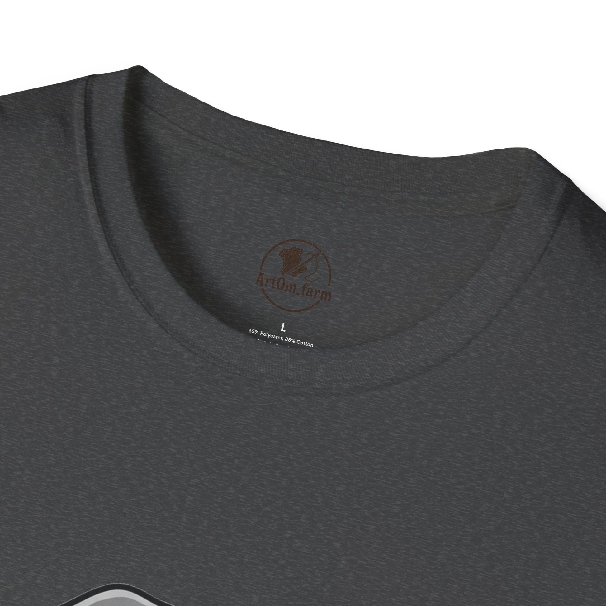 Elephant Craft T-Shirt - Unisex Softstyle Tee for Animal Lovers and Perfect Gift for Him/Her - ArtOm_farm™ LEATHER 