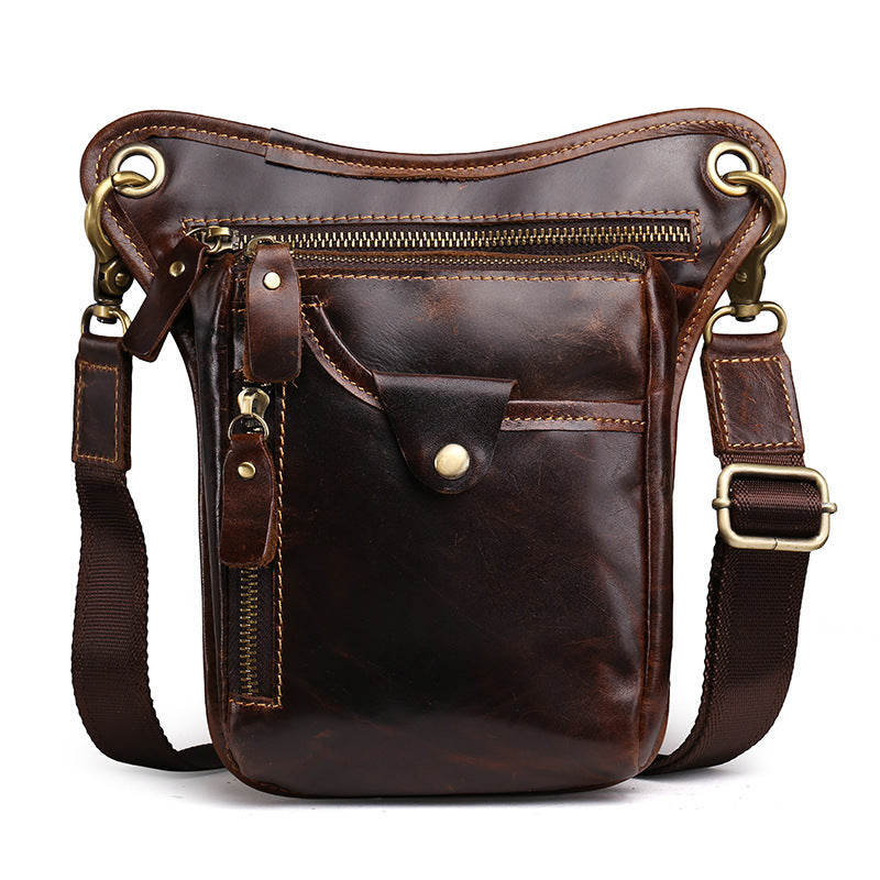 The new crazy horse leather satchel bag - vintage retro leather purse for men - ArtOm_farm™ LEATHER