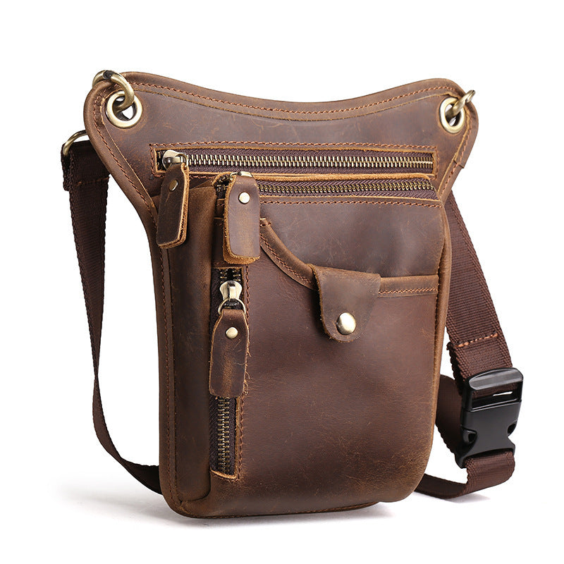 The new crazy horse leather satchel bag - vintage retro leather purse for men - ArtOm_farm™ LEATHER