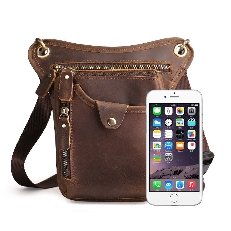 The new crazy horse leather satchel bag - vintage retro leather purse for men - ArtOm_farm™ LEATHER