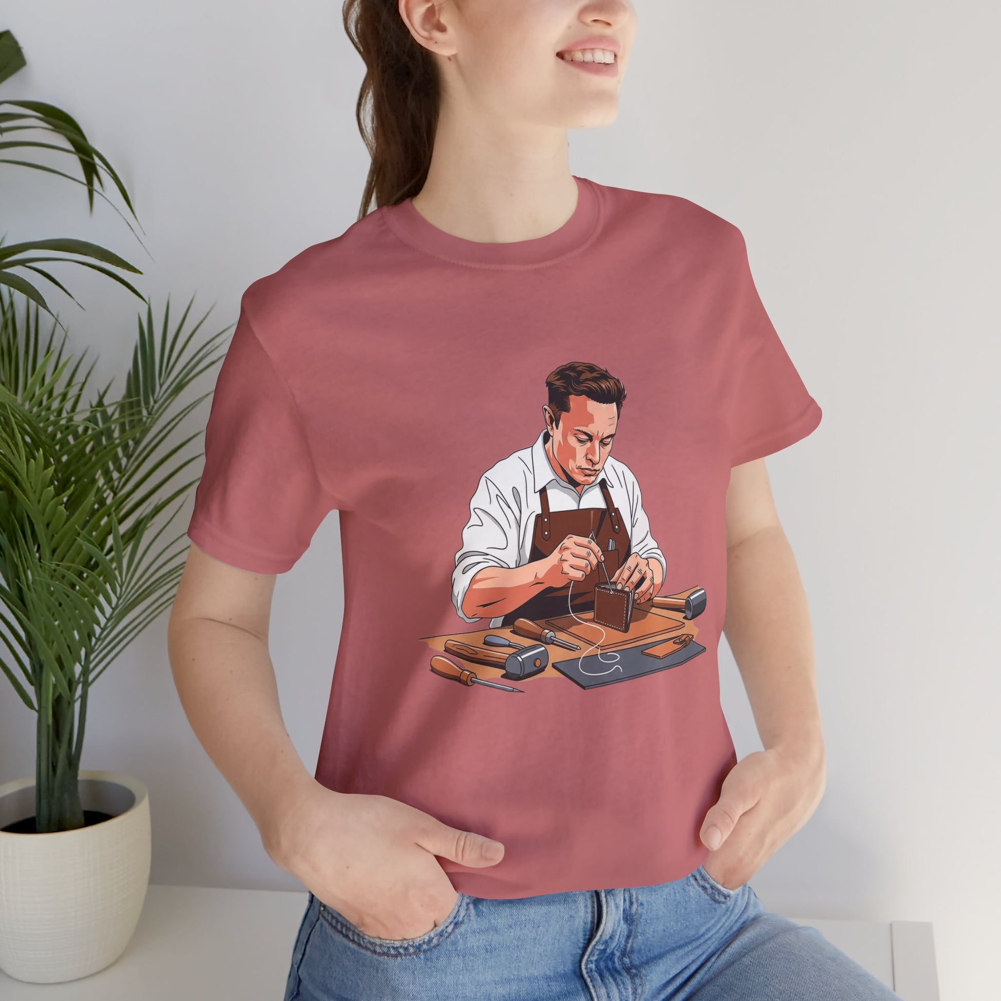 Craftsman Tee - Celebrate Artisanship with the Perfect Gift for Handyman and Father's Day, Ideal for Casual Everyday Wear - ArtOm_farm™ LEATHER 