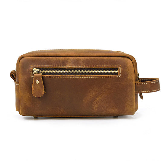 European And American Style Crazy Horse Leather Clutch for Men - ArtOm_farm™ LEATHER
