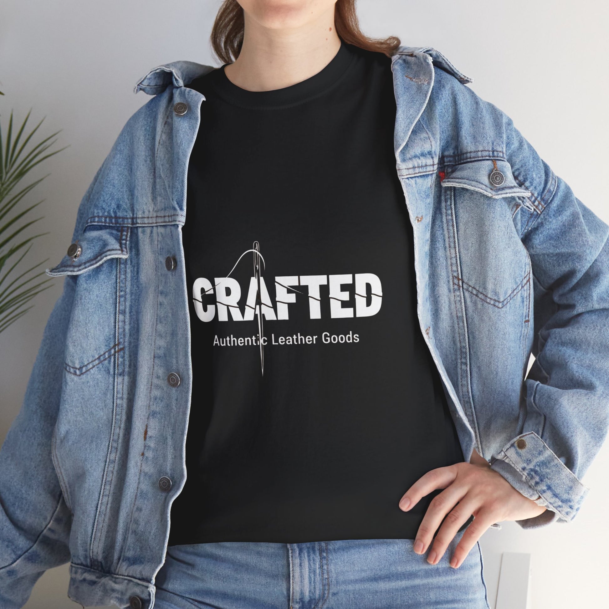 Crafted Leather Goods Tee - Artisan Unisex T-Shirt for Casual Everyday Wear, Unique Gift for Him, Perfect for Craft Lovers - ArtOm_farm™ LEATHER