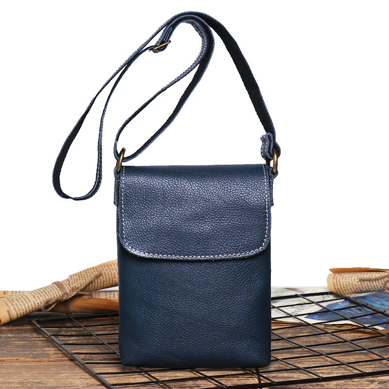 Men's Leather Shoulder Bag - Women's Crazy Horse Leather Crossbody - ArtOm_farm™ LEATHER 