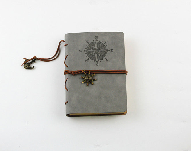 Vintage Leather Pirate Notebook - Creative Writing Journal for Adventurers - ArtOm_farm™ LEATHER 