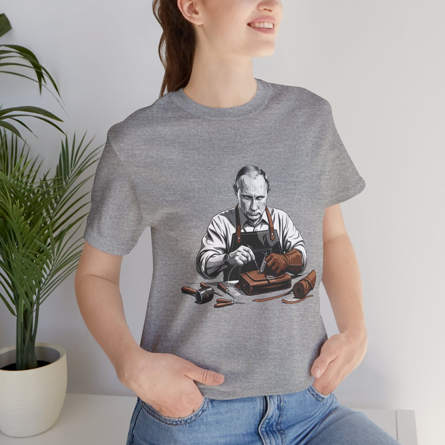 Craftsman Graphic Tee for Artisans, Perfect Birthday Gifts and Everyday Wear - ArtOm_farm™ LEATHER 