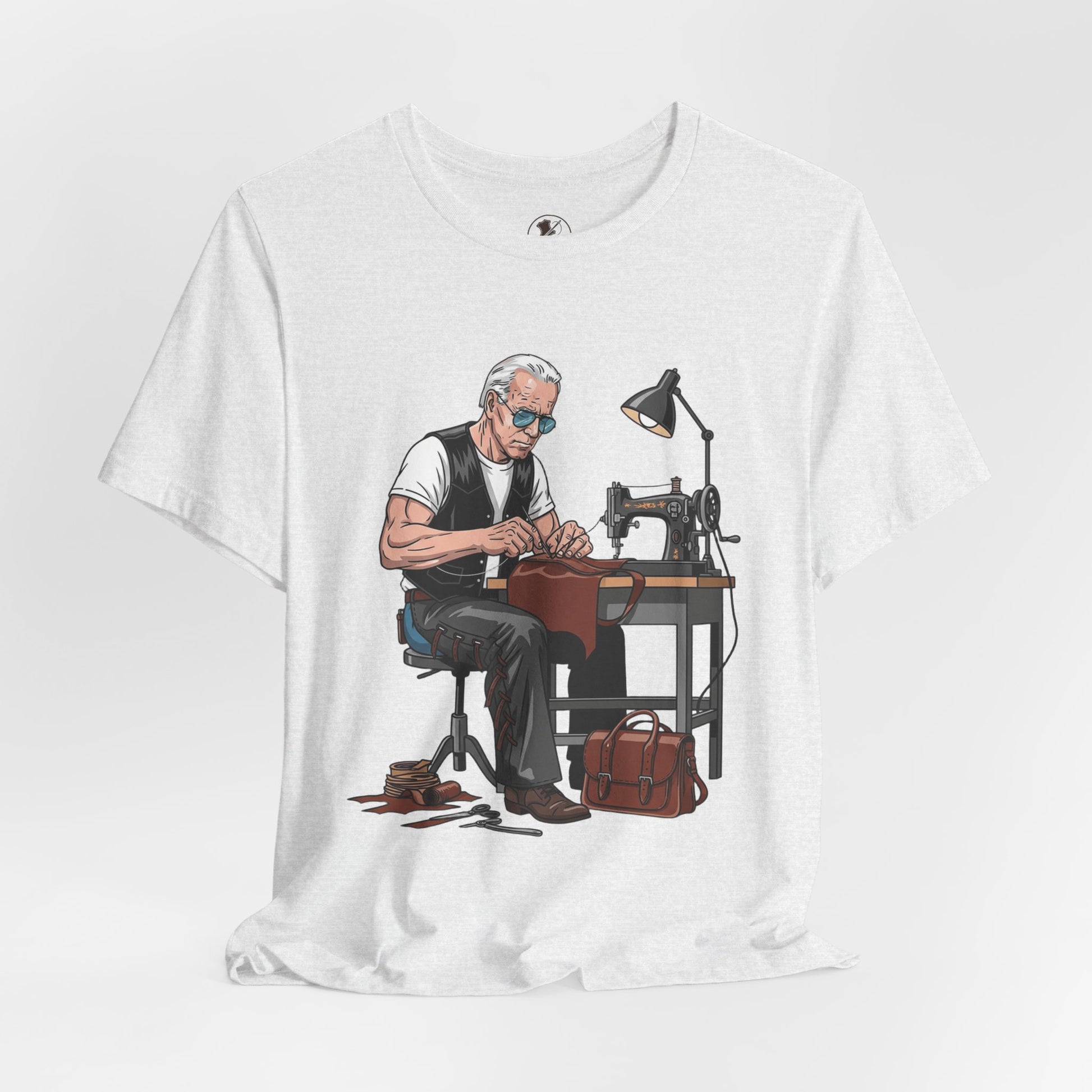 Craftsman Tee for Makers - Perfect Father's Day Gift for Sewing Enthusiasts and Artisan Apparel - ArtOm_farm™ LEATHER 