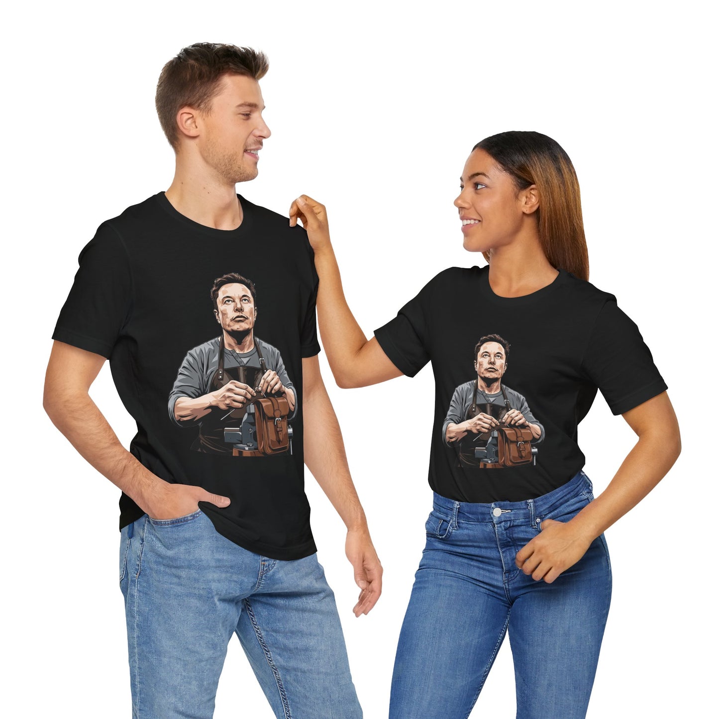 Creative Innovator Tee - Perfect Humor T-Shirt for Tech Enthusiasts and Engineers - ArtOm_farm™ LEATHER 