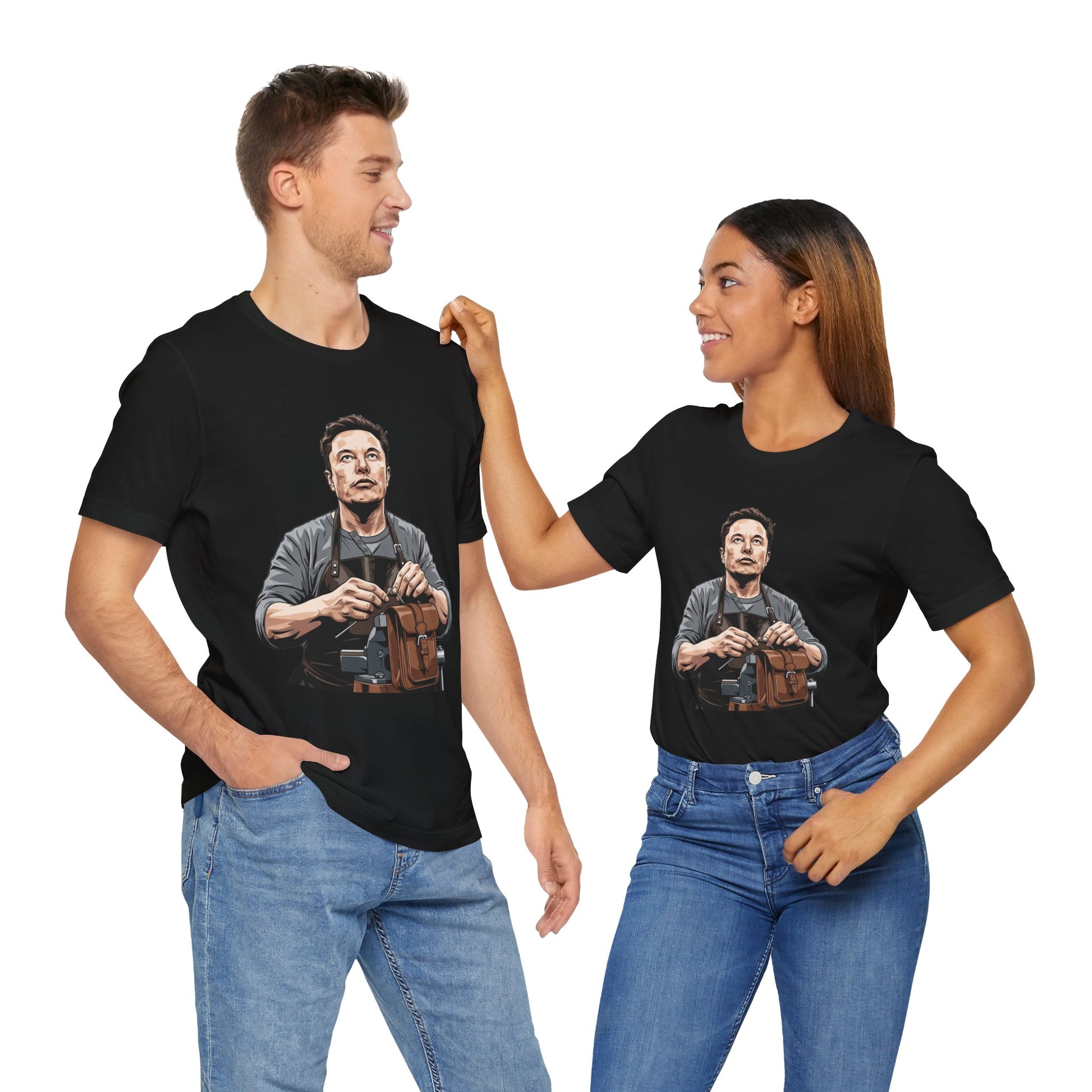 Creative Innovator Tee - Perfect Humor T-Shirt for Tech Enthusiasts and Engineers - ArtOm_farm™ LEATHER 