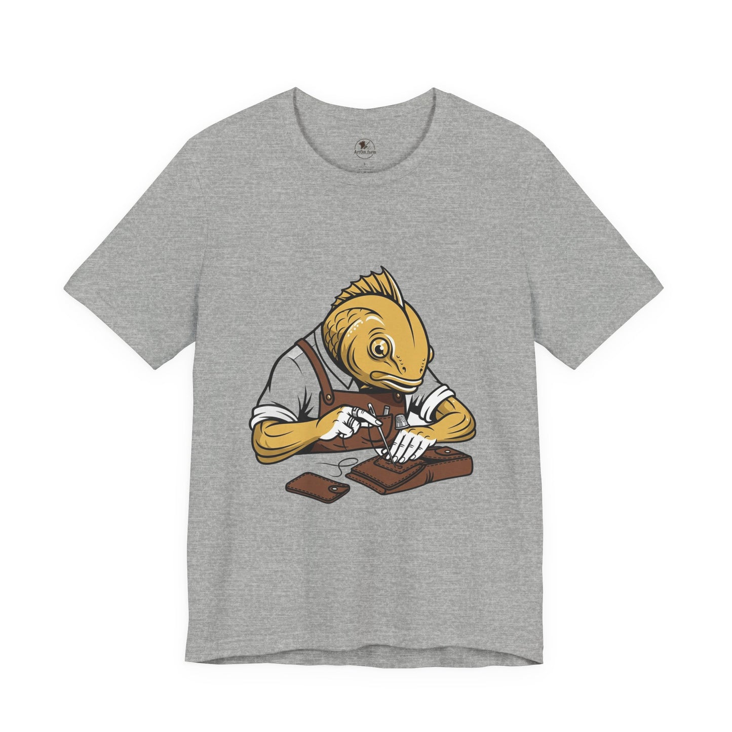 Creative Fish Artist Tee - Unique Graphic Tee for Art Lovers, Eco-Friendly Casual Wear