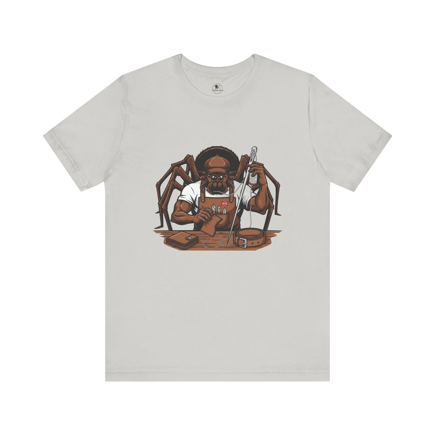 Spider-Man Graphic Tee for Unisex, Fun Short Sleeve Jersey Top, Perfect Gift for Comic Lovers, Casual Wear, Halloween Costume Essential - ArtOm_farm™ LEATHER