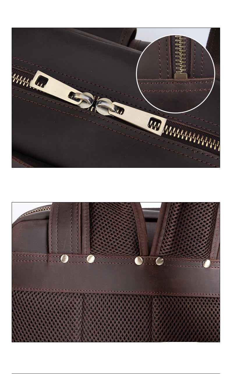 Camera European And American Crazy Horse Leather Shoulder Bag - Stylish and Durable Crazy Horse Leather Shoulder Bag