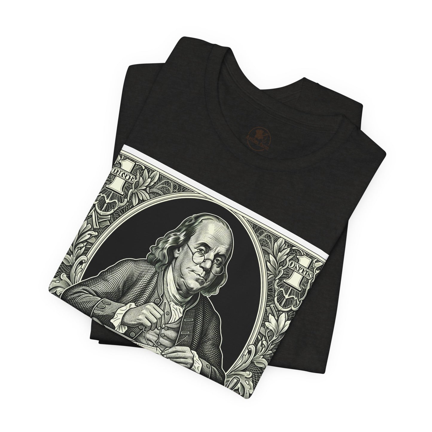 Benjamin Franklin Vintage Tee - Unisex Short Sleeve Shirt Perfect for History Lovers and Unique Teacher Gifts - ArtOm_farm™ LEATHER 