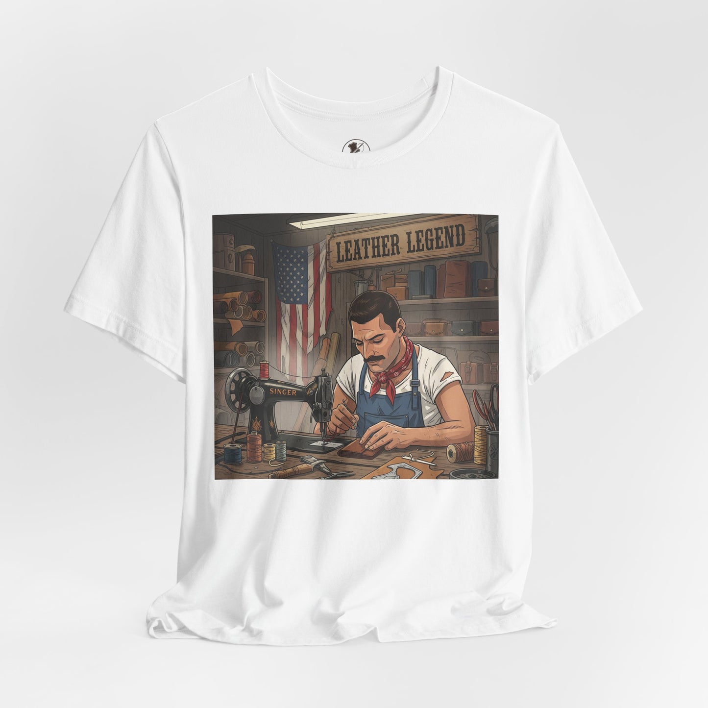 Leather Legend Graphic Tee - Artisan Vintage Style Shirt, Perfect Gift for Craftsmen and Father's Day - ArtOm_farm™ LEATHER