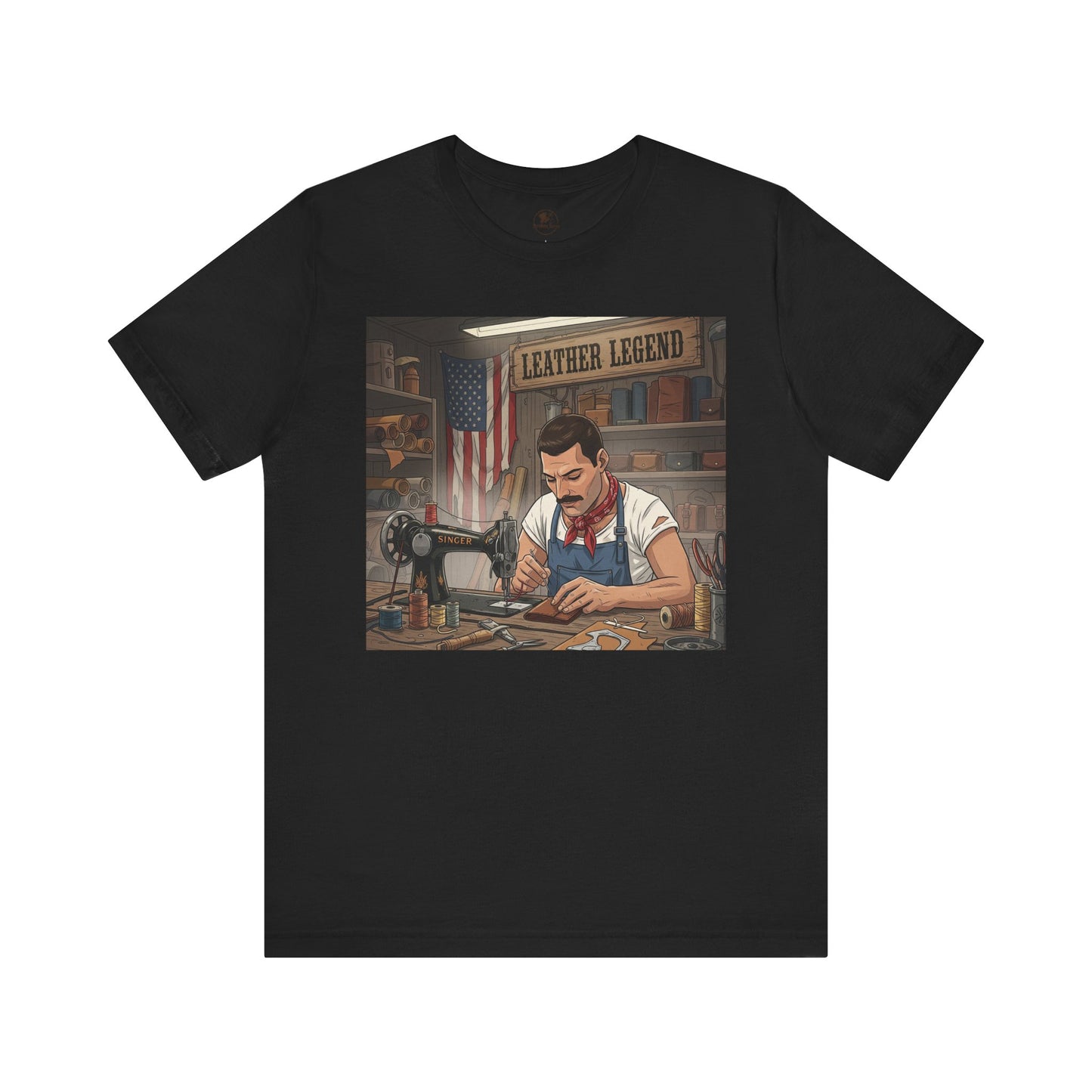 Leather Legend Graphic Tee - Artisan Vintage Style Shirt, Perfect Gift for Craftsmen and Father's Day - ArtOm_farm™ LEATHER