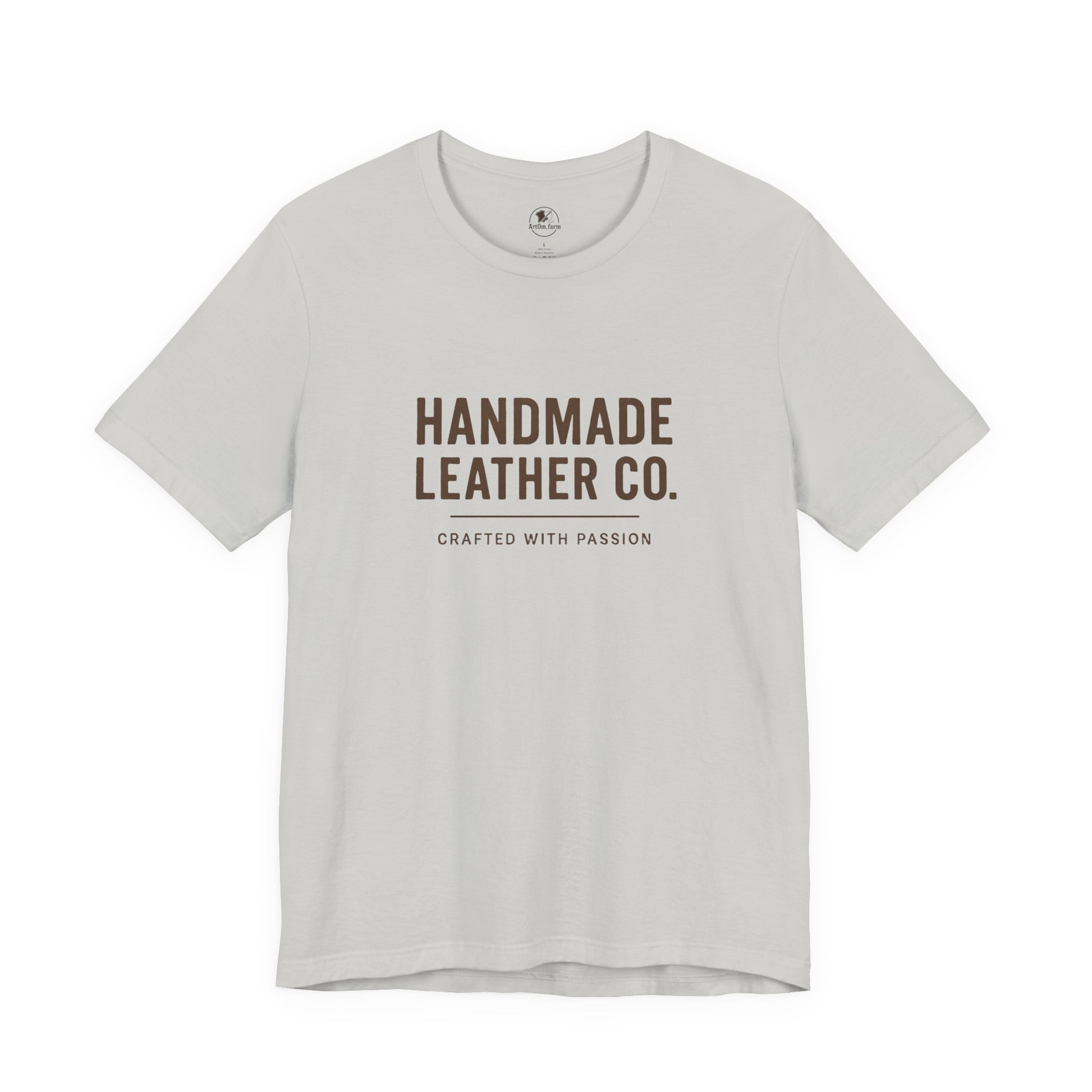 Handmade Leather Co. Tee - Stylish Unisex Casual Wear, Unique Artisan Apparel - ArtOm_farm™ LEATHER