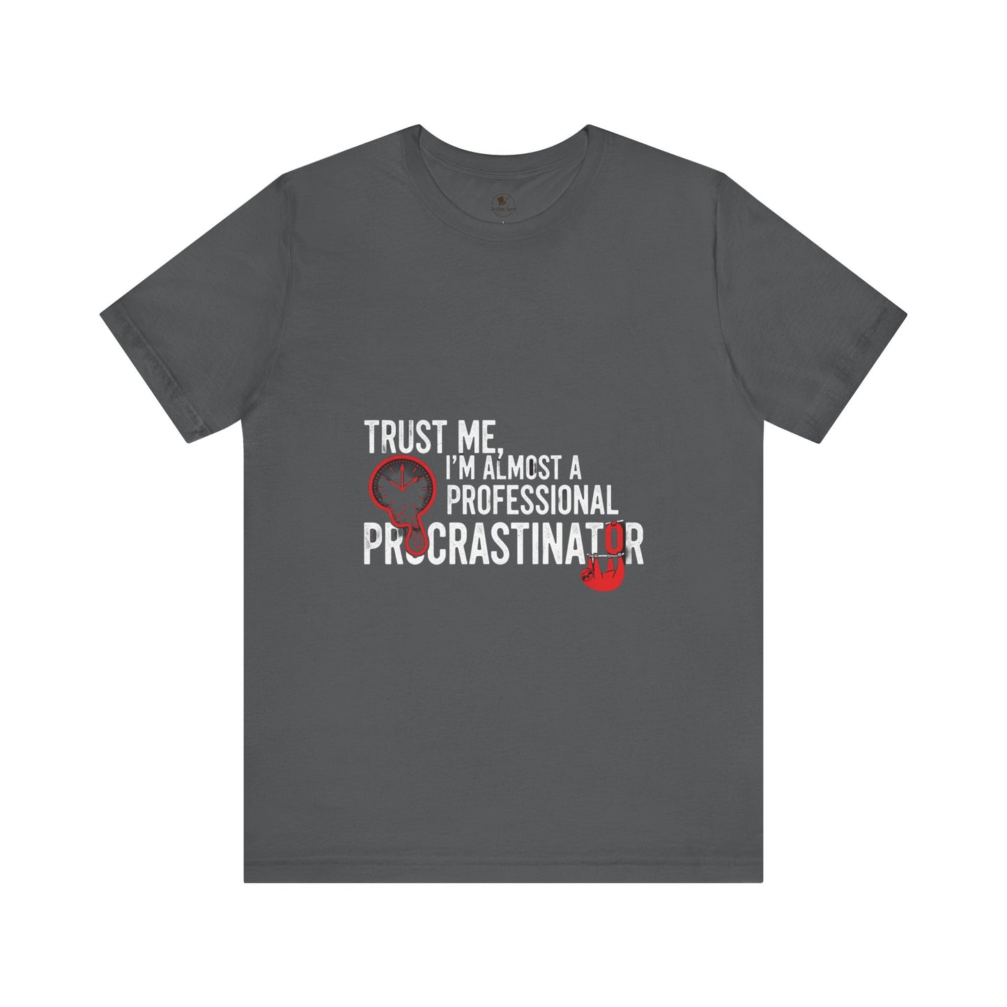 Funny Procrastinator T-Shirt | Humorous Gift for Students | Casual Unisex Graphic Tee - ArtOm_farm™ LEATHER