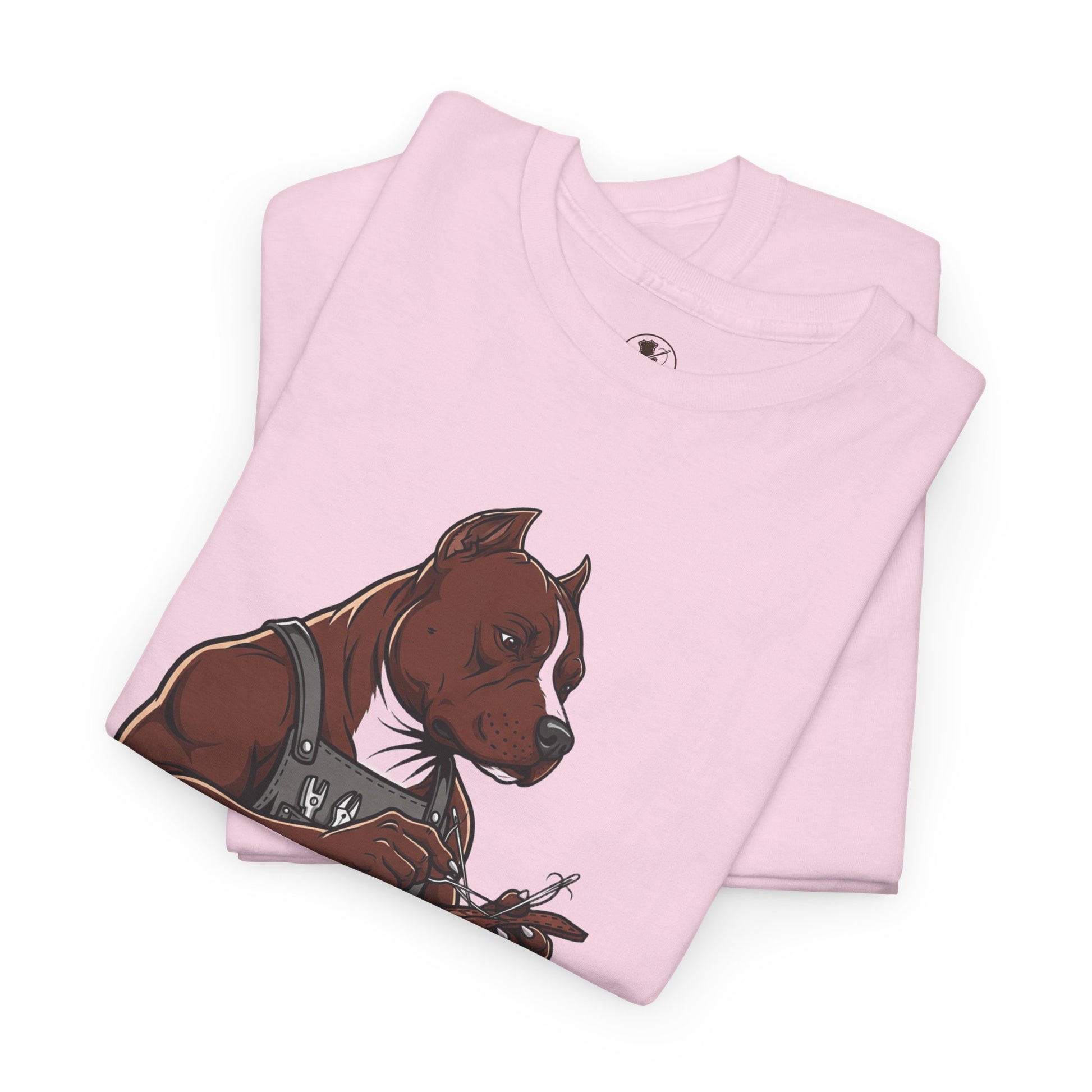 Artistic Dog Lover Tee - Casual Graphic T-Shirt for Pet Owners, Ideal Gift for Birthdays and Holidays - ArtOm_farm™ LEATHER 